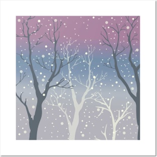 Winter Trees Posters and Art